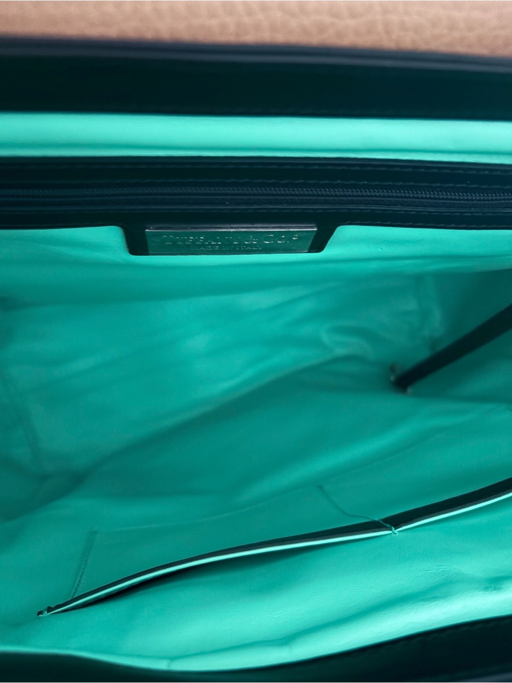 Tiffany & Co. Leather Color Block Tote - Picture 6 of 7